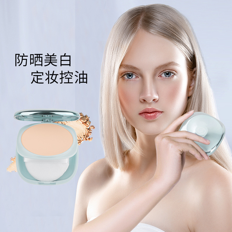 Riqi whitening sunscreen powder fixed makeup Concealer moisturizing