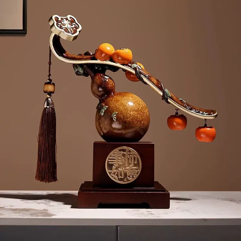 Новый домашний подарок Beihanmei, подвижные украшения из хурмы и тыквы, легкие роскошные украшения для винного шкафа в гостиной
