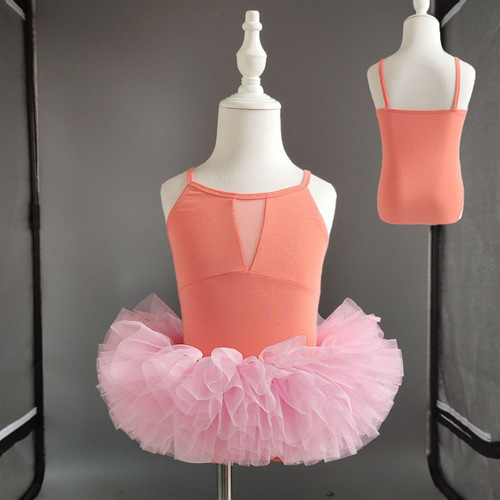 Children's Dance Dress, Girl Practice Uniform, Summer Tank Top Ballet Skirt, Chinese Dance Costume for Kids