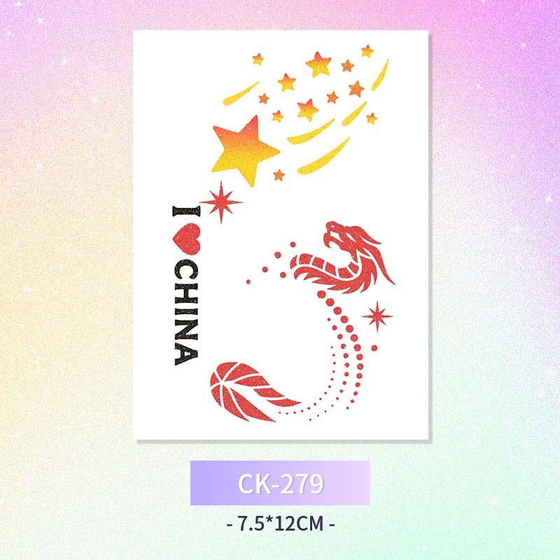 Glitter mariposa cara pegatinas tatuaje pegatinas hadas lavable impermeable de larga duración lindo unicornio ciervo Luna Estrella Planeta