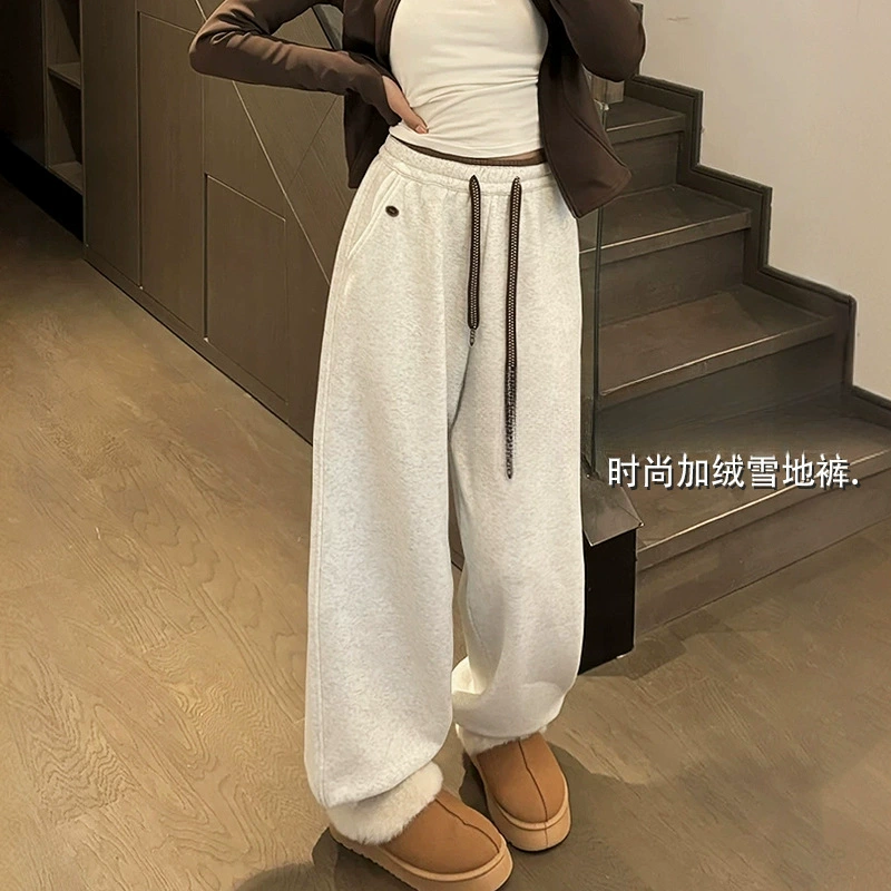 Корейские зимние новые бархатные повседневные спортивные шнуры