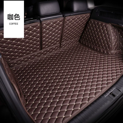mat factory direct one-piece — Trunk Mat - fully-surrounded-coffee-beige-pure-diamond-vv-material-message-model-year