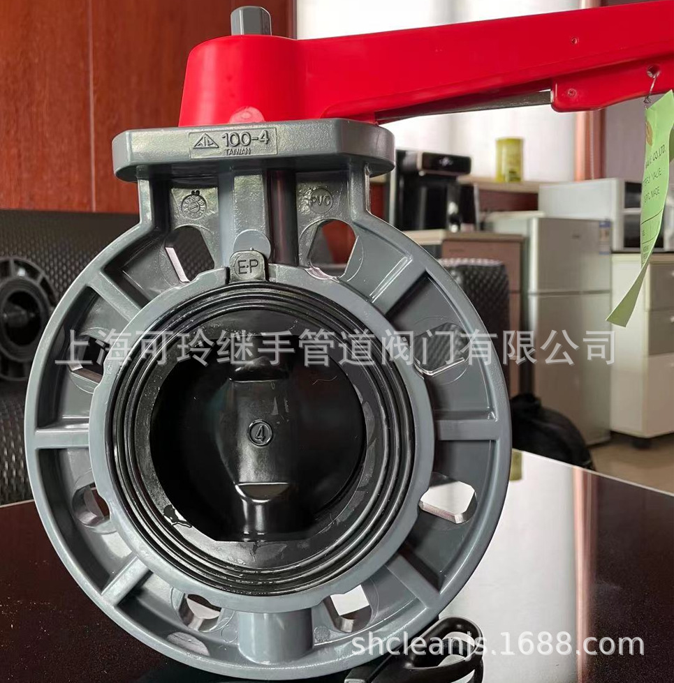 环琪手动蝶阀库存授权代理商UPVC化工EPDM腐蚀性工业大量库存销售