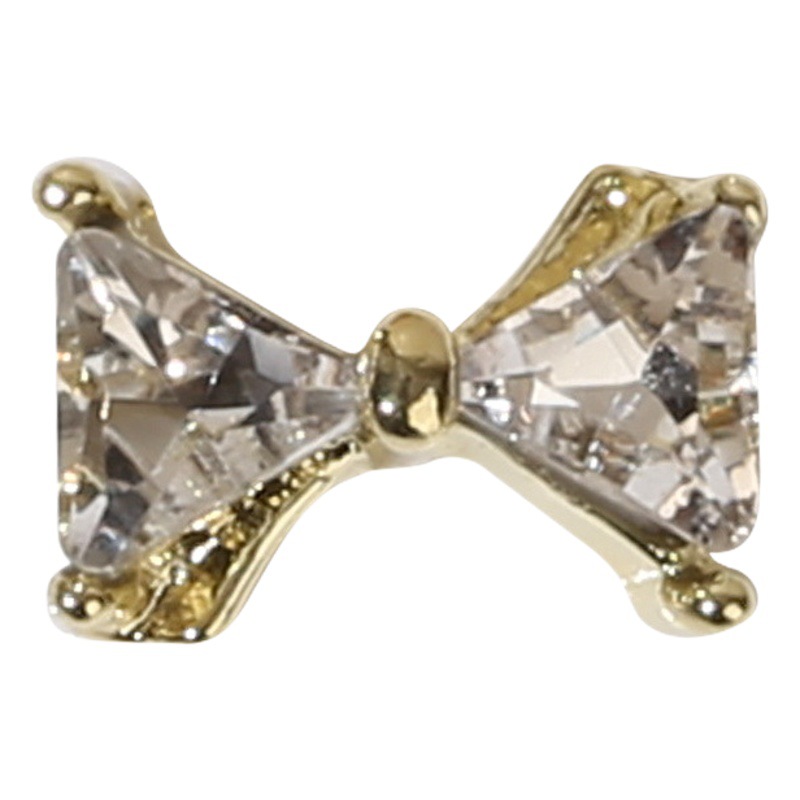 Nueva Luz de lujo joyería de uñas ins estilo flash diamante amor en forma de corazón imitación de circón de uñas de aleación de uñas decoración de la joyería DIY