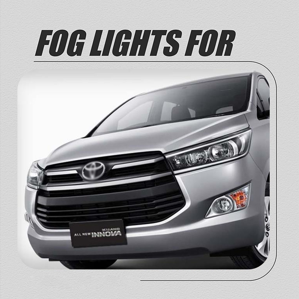 Aplicación del modelo Toyota 16, 17, 18, 19 kijang innova montaje de luces antiniebla delanteras halógeno luz de barra diaria image 3