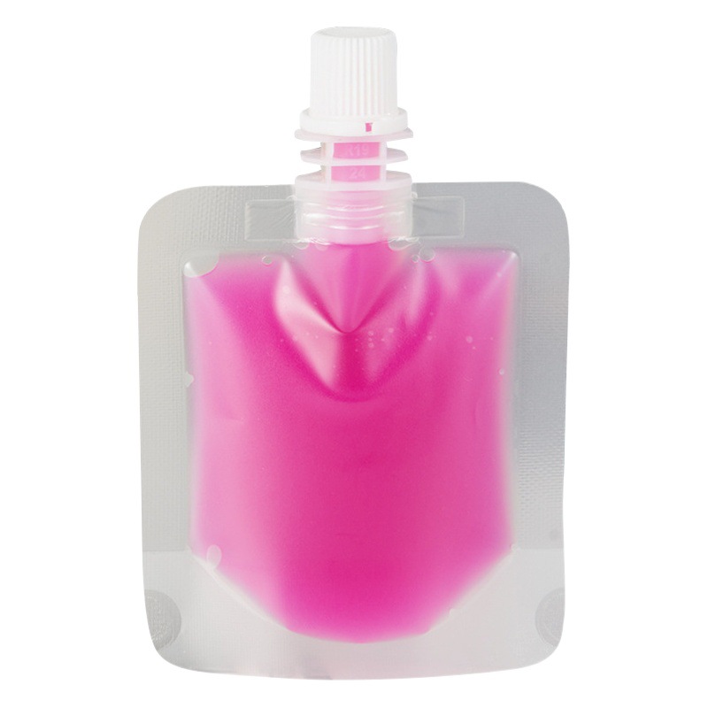 Bolsa de embalaje de leche de soja de bebida líquida esmerilada desechable bolsa de boquilla autoportante al por mayor bolsa de té de leche transparente bolsa de embalaje