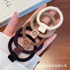 寒色系高弾力ヘアリング手作り編みヘアロープ少女ポニーテール輪ゴムシンプル風ヘアロープファッションヘアアクセサリー