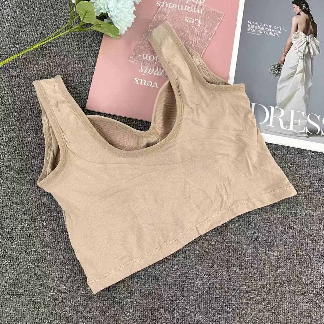 Nueva taza fija sin costuras hermosa espalda sin anillo de acero ropa interior chaleco chaleco sexy ropa interior base sostén al por mayor