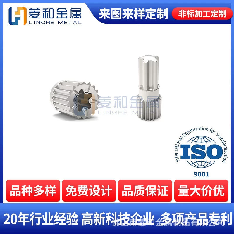 Порошковая металлургия 6L Внутреннее колесо мясорубки 6L Внешнее колесо мясорубки Аксессуары из нержавеющей стали на основе железа