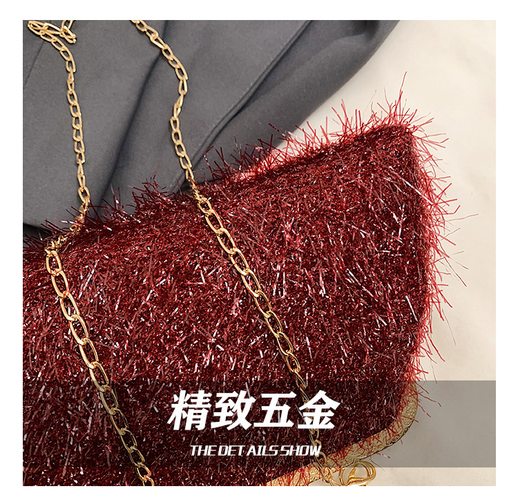 A trendy and fashionable women's 2024 autumn new chain crossbody bag, a Korean-style hand-held shell bag undefined