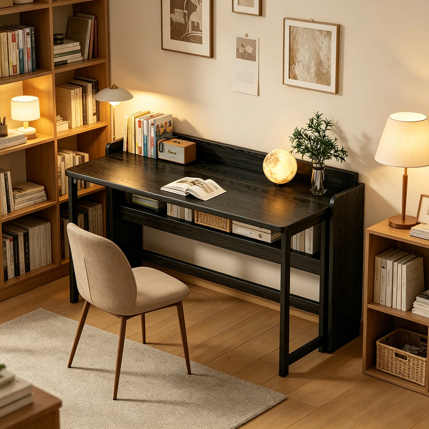 Mesa de estudio plegable dormitorio doméstico estudio infantil estudiante escritorio de computadora escritorio de escritorio multifuncional