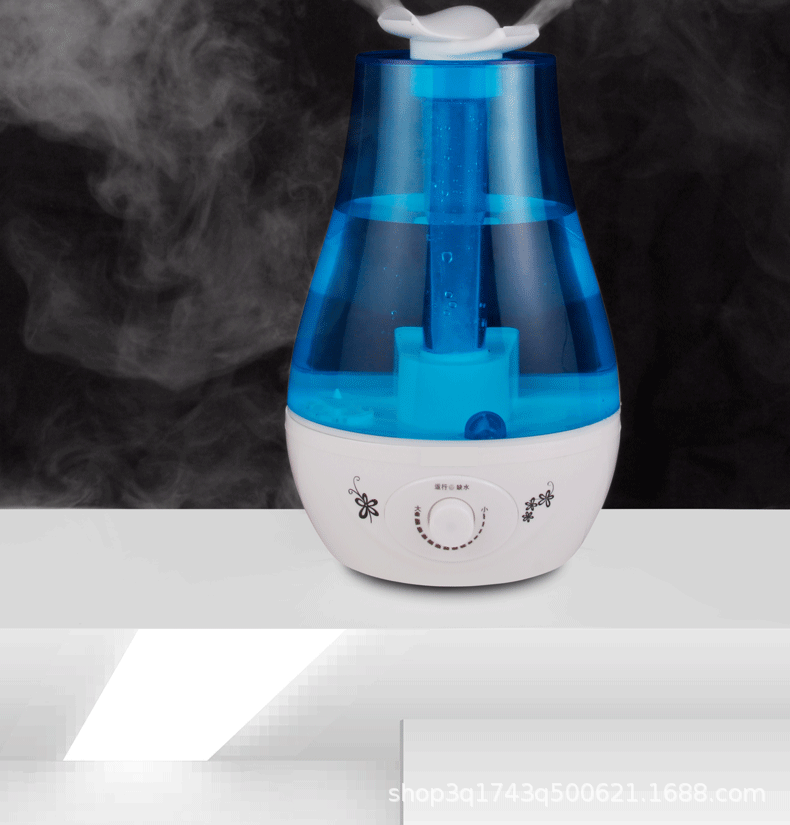 超声波加湿器家用静音卧室大容量大雾双喷带LED灯迷你桌面香薰机详情7