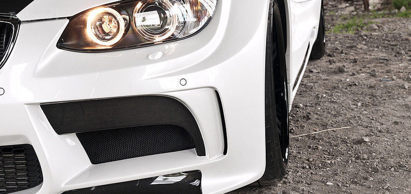 Suitable for BMW E92 E93 M3 modification wide-body V-style carbon fiber front lip, side skirts, and rear lip kit