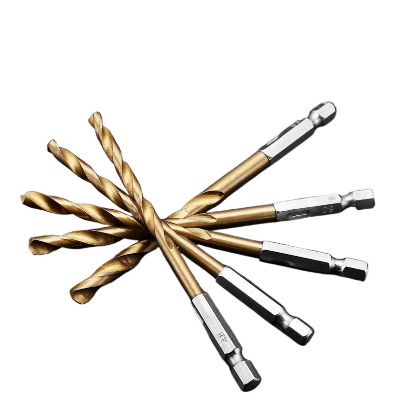 Hexagonal handle twist taladro 6.35mm handle twist taladro eléctrico conductor neumático taladro de aire calibrado taladro conjunto de taladro de silicio