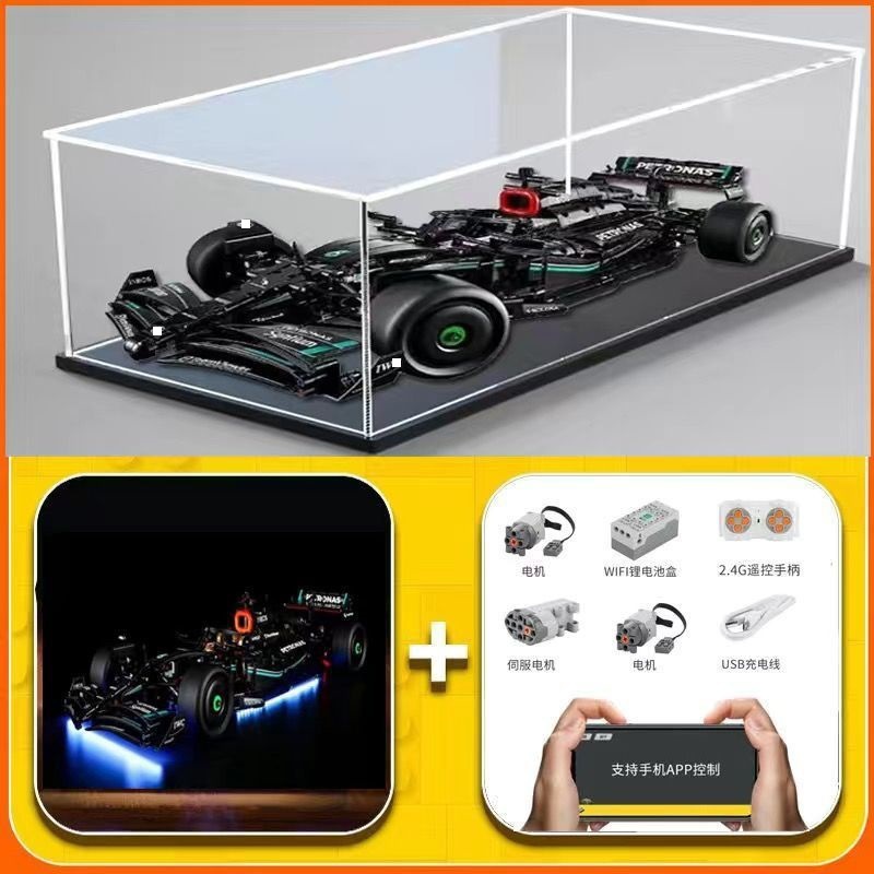 Berserk compatible con Lego F1 coche de bloques de construcción de control remoto eléctrico ensamblado juguete fórmula carreras niño grupo mecánico