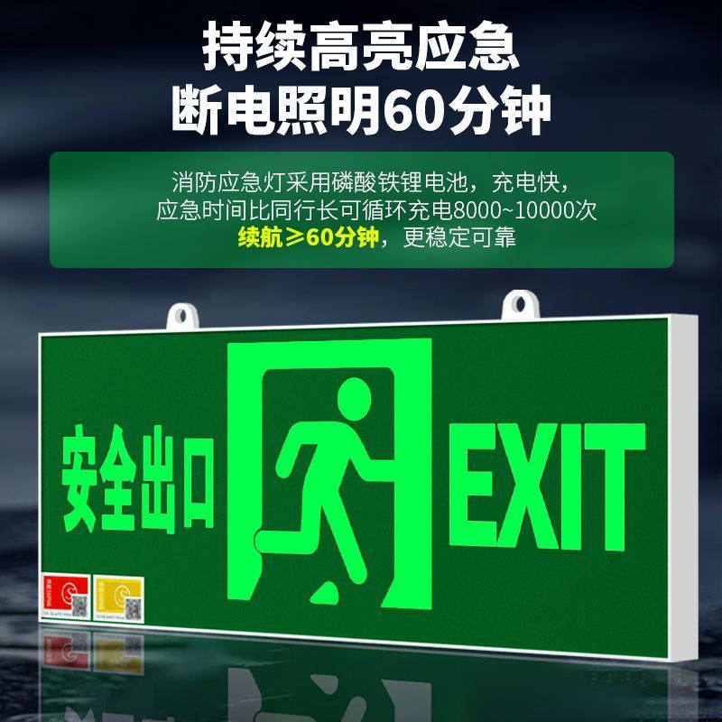 24V-220V High and Low Voltage Universal Fire Alert Lights and Signs, Wide Voltage Fire Evacuation LED Signs