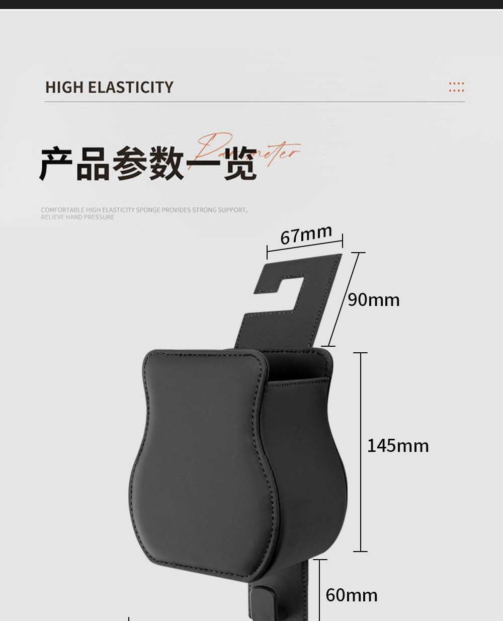 Car Seat Back Water Cup Holder Leather Storage for Car Beverage Holder Rear Storage Good Items In-Car Storage Bucket