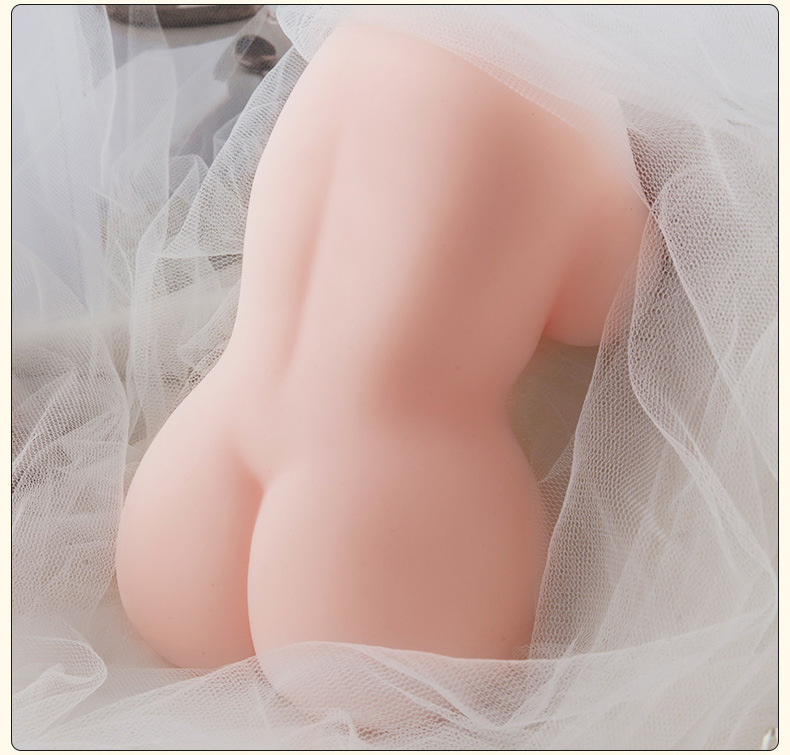 Half-Body TPE Male Masturbator Cup with Inverted Film Mold, Skin Tone — detail image 14