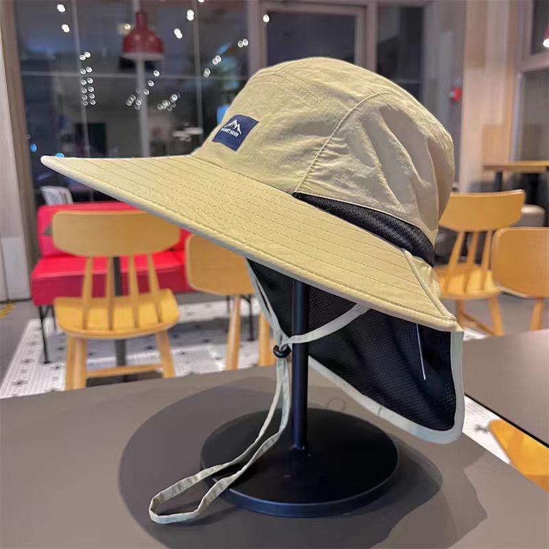 Sudeste asiático transfronterizo europeo y americano sombrero de pescador adulto logotipo bordado sombrero solar hombre y mujer sombrero de color sólido fábrica de sombreros