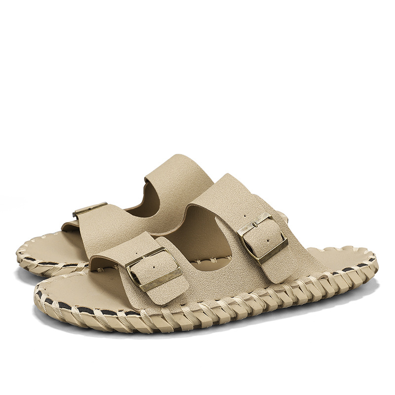 2024 nuevos zapatillas de verano planas sandalias casuales al aire libre zapatillas de playa para hombres image 8