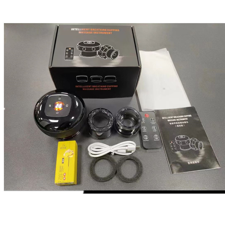 Eléctrico inalámbrico cupping calefacción eléctrica Cálido moxibustión instrumento de succión raspado instrumento de simulación de carga dispositivo de cupping humano Meridian dragado masajeador