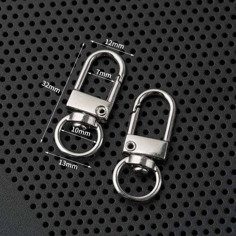 スポット亜鉛合金 DIY 小型ドアバックルカラースプレーペイント電気メッキキーホルダー回転リングバッグアクセサリー 3 点ドアバックル|undefined
