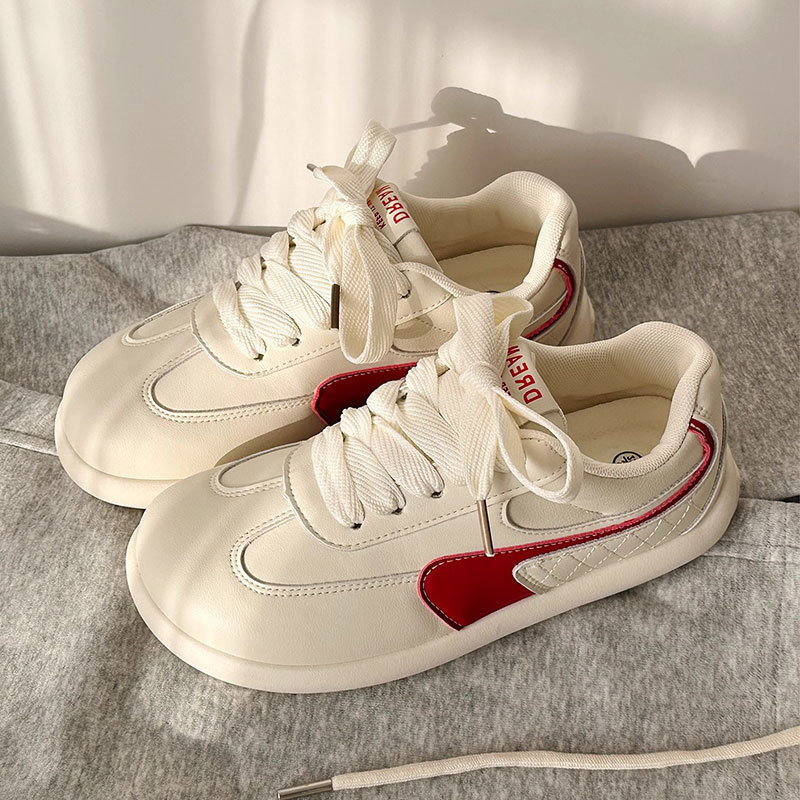 Versatile Casual Lightweight Sports Mango Toe Shoes 2025 Spring New Original Thick-Soled Retro Moral Training Shoes for Women