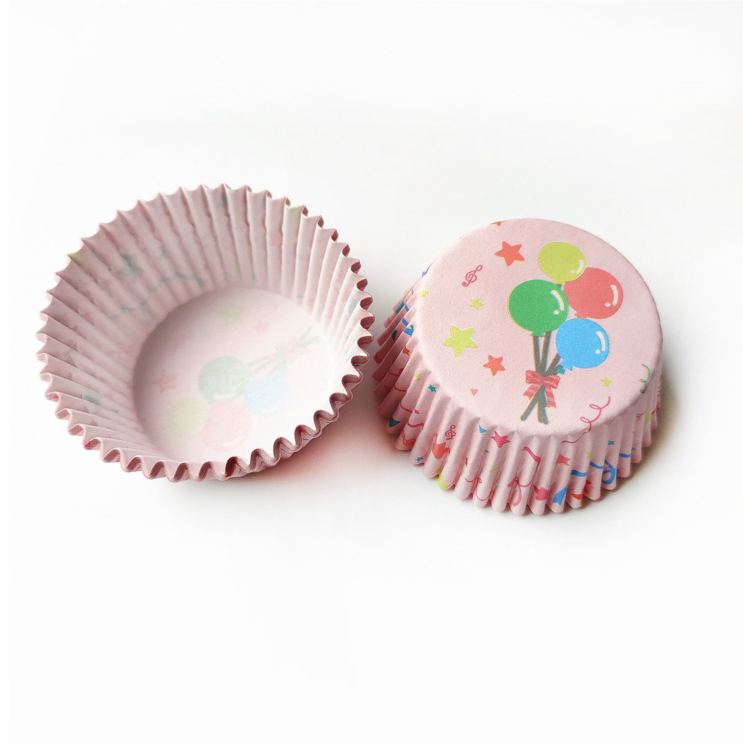 100 pcs / caja Xue Mei Niang soporte de papel para pastel medio soporte de papel para hornear tazas de papel muffin relleno soporte de papel a prueba de aceite