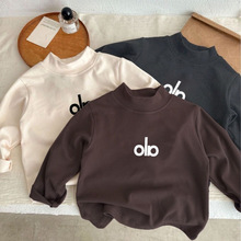 儿童德绒半高领宝宝打底衫男童2025秋冬女童韩版内搭上衣长袖T恤