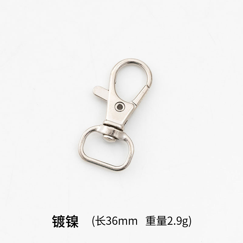 Aleación de zinc 3G perro hebilla de metal llavero accesorios DIY hardware joyería bolso de cuero giratorio gancho hebilla de la boca de los pescados hebilla image 16
