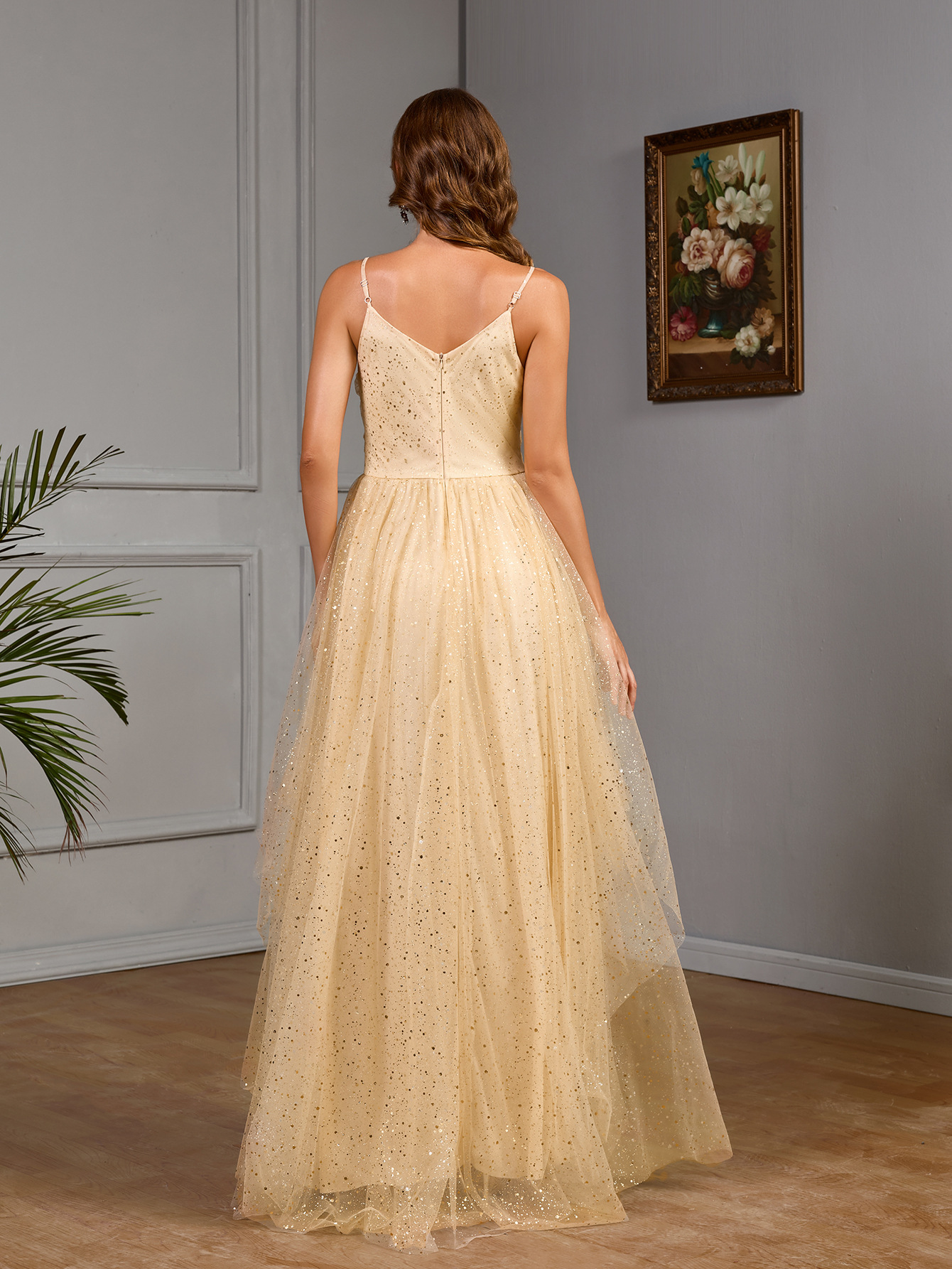 2025 primavera elegante vestido dulce y picante color sólido sexy estupefacción de pecho abierto esquinilla doble ajuste vestido de cintura para mujeres