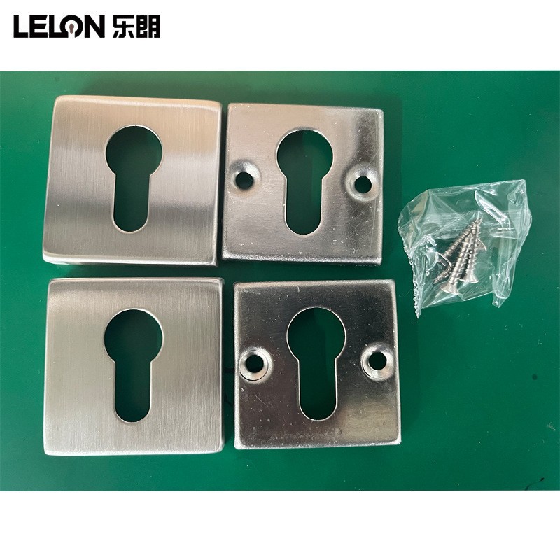 Custom 304 acero inoxidable estándar europeo cubierta de llave cubierta de llave cubierta de llave cubierta de decoración de llave de calabaza accesorios de cerradura de mango divididos