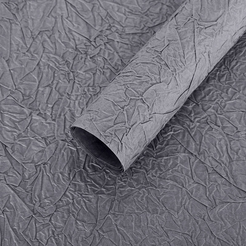 Papel de piedra hecha a mano florista material de embalaje DIY papel texturizado doble pliegue de alta sensación de embalaje de flores papel texturizado