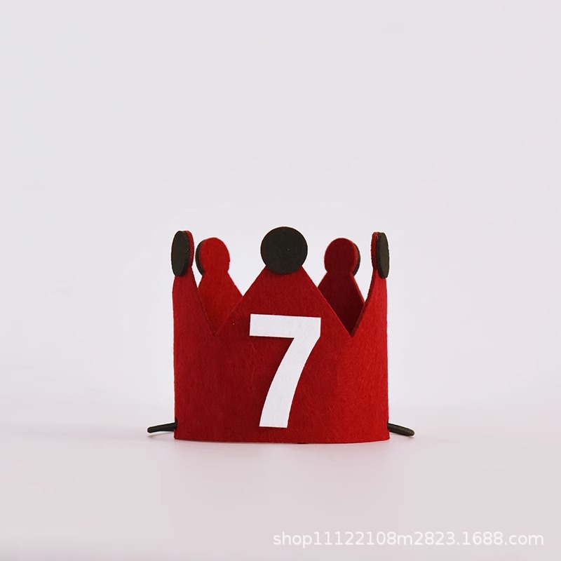 Números de la corona de vino rojo 7-Embalaje individual / Altura 9cm Diámetro 10cm
