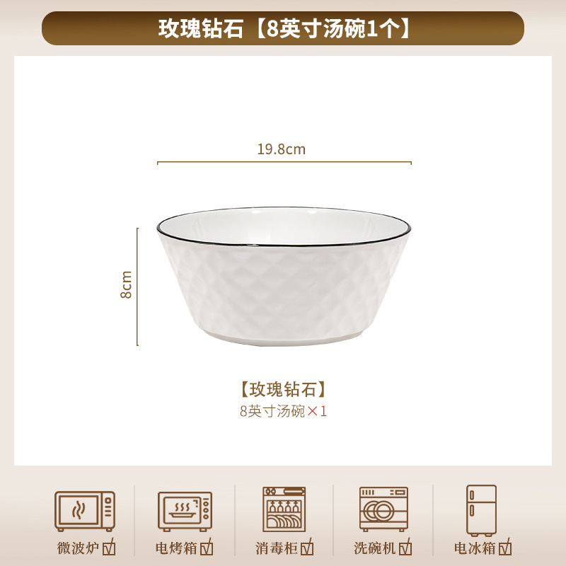 Jingdezhen conjunto de cubiertos de cerámica 2025, nuevo conjunto de platos de color esmaltado, platos domésticos, platos y utensilios de reubicación