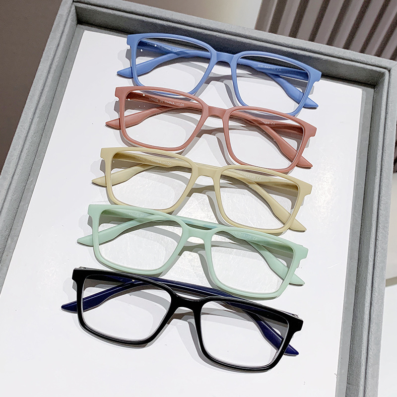 Gafas de lectura coloridas a prueba de luz azul, portátiles, ultraligeros, de moda, personalidad femenina transfronteriza, montura de gafas, gafas de lectura para ancianos