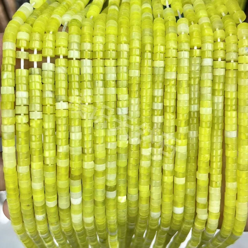 2*4mm天然石管珠隔片散珠玉髓青金水晶圆柱隔珠diy饰品配件批发|undefined