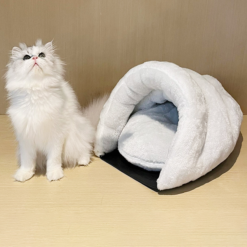 四季通用の半閉鎖式はかわいい猫の巣の靴の猫の巣の犬の巣の冬の保温の犬の巣のペットの巣を包んで代行します。|undefined