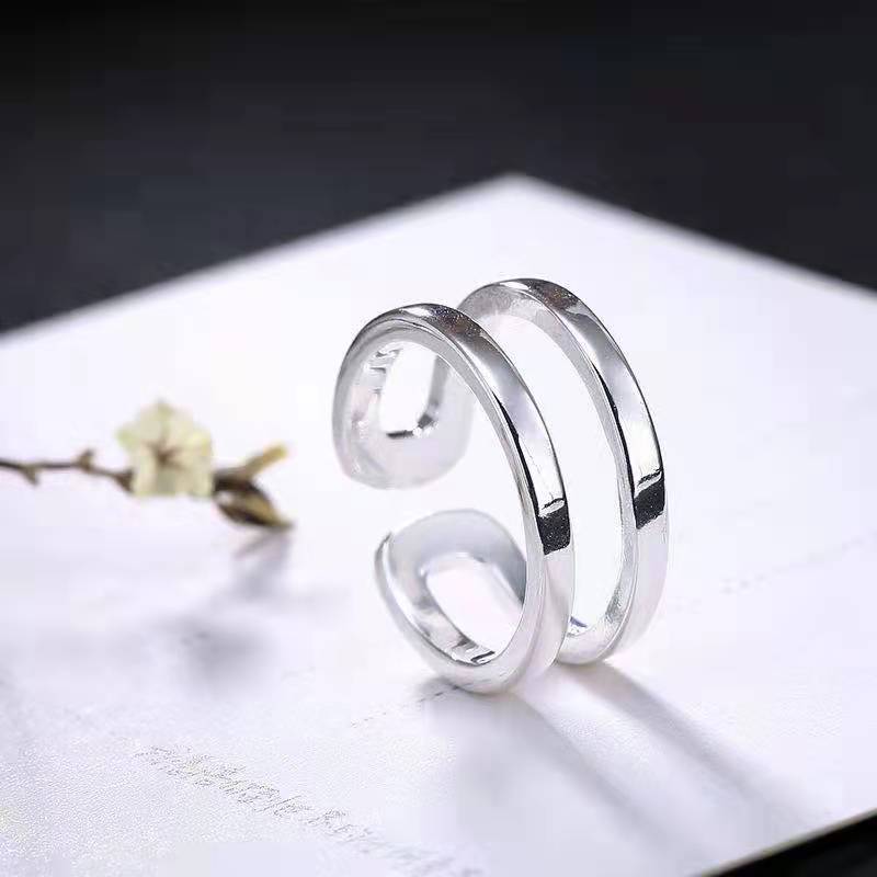 Minimalist Stackable Band Ring Set With Cubic Zirconia For Women_voghion.com