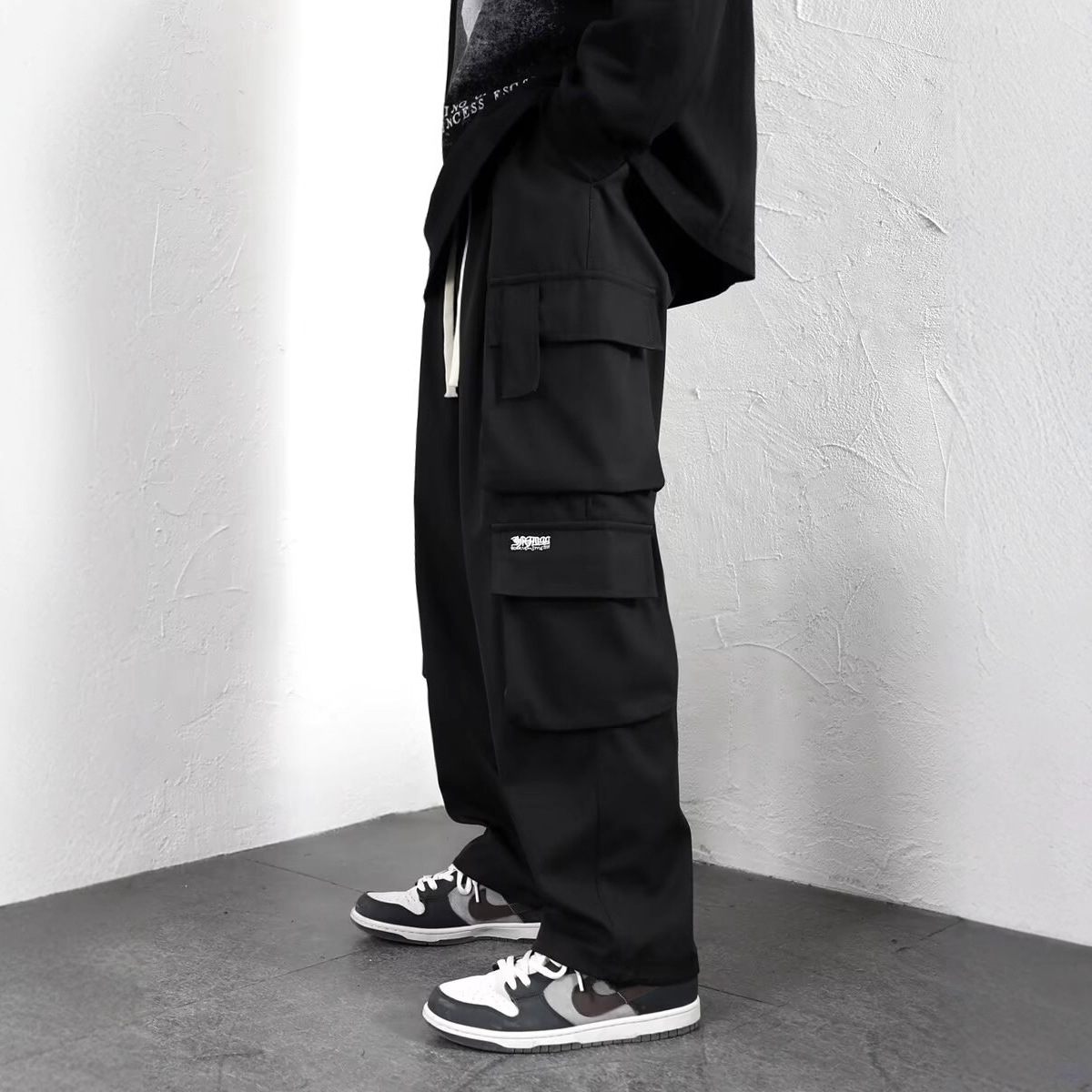 Cross-Border Cheap Straight-Leg Cargo Pants for Men, American Trendy Brand, Loose Large Size, Multi-Pocket Casual Long Pants, Southeast Asia