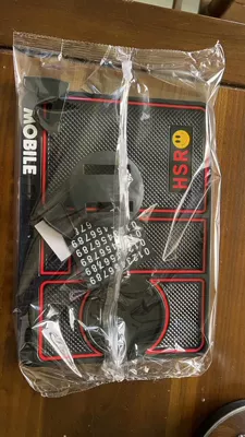 Car Mobile Phone Holder Car Anti-Slip Mat Car Navigator Anti-Scratch Mat Instrument Panel Multi-Functional Storage Mat (Anti-slip mat) - english-red-opp-bag