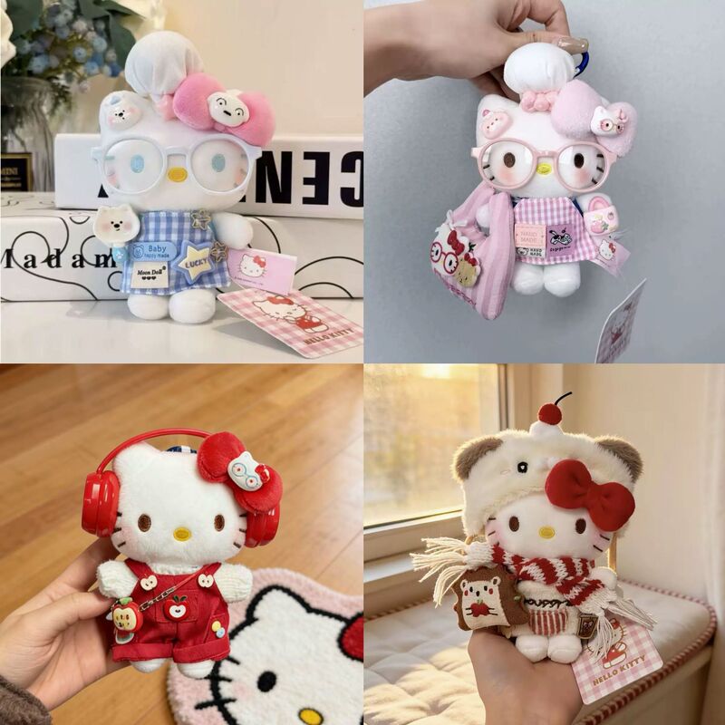 Authentic Shangrongfang Hello Kitty Pendant Doll, Hello Kitty Cat Backpack Decoration, Cute Doll Gift