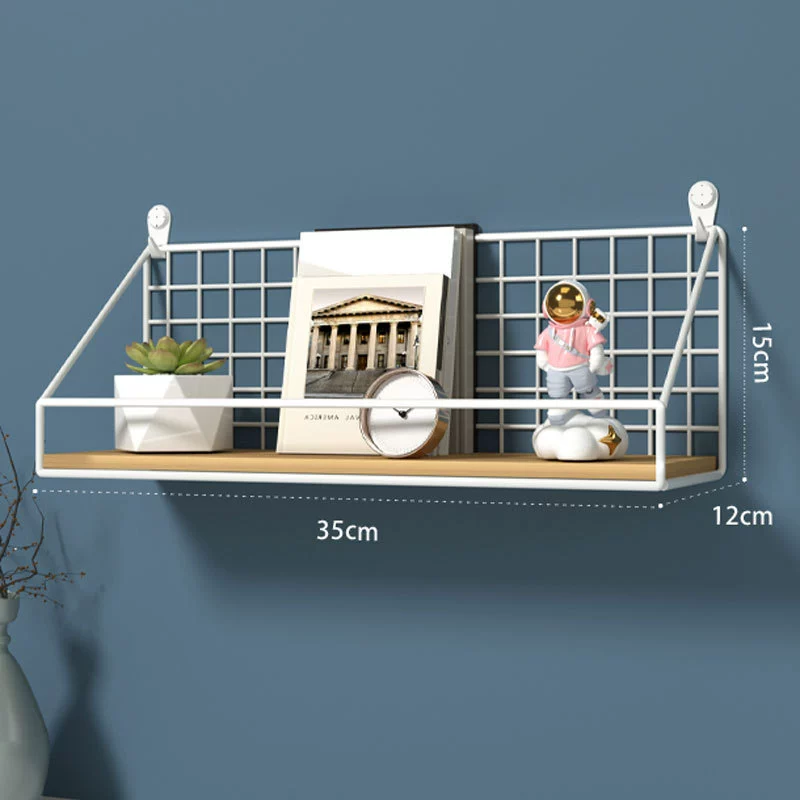 Нет сверления настенная полка настенная развешанная спальня каморка общаги хранение артефакт стеллаж для стола перегородка хранения