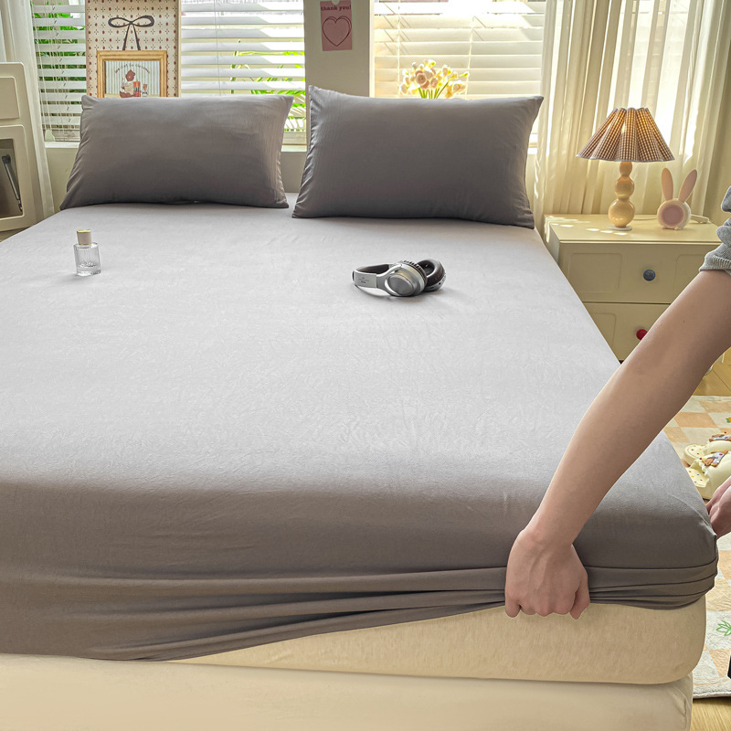 Madre y bebé dormir desnudo clase A cama de una sola pieza cama de algodón puro cubierta de cama de algodón lavado con agua cama de algodón cama de tres piezas