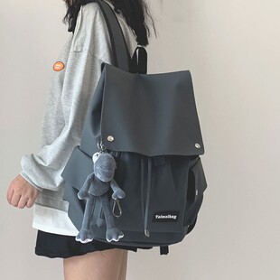 Schoolbag Female High School College Students Japanese Style Internet Popular Brand Tooling Large Capacity Backpack Female Casual Travel Backpack Male