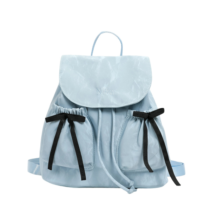 Bolsa de hombro de arco de mujer verano 2026 nueva moda coreana nicho popular mochila de hombro de gran capacidad