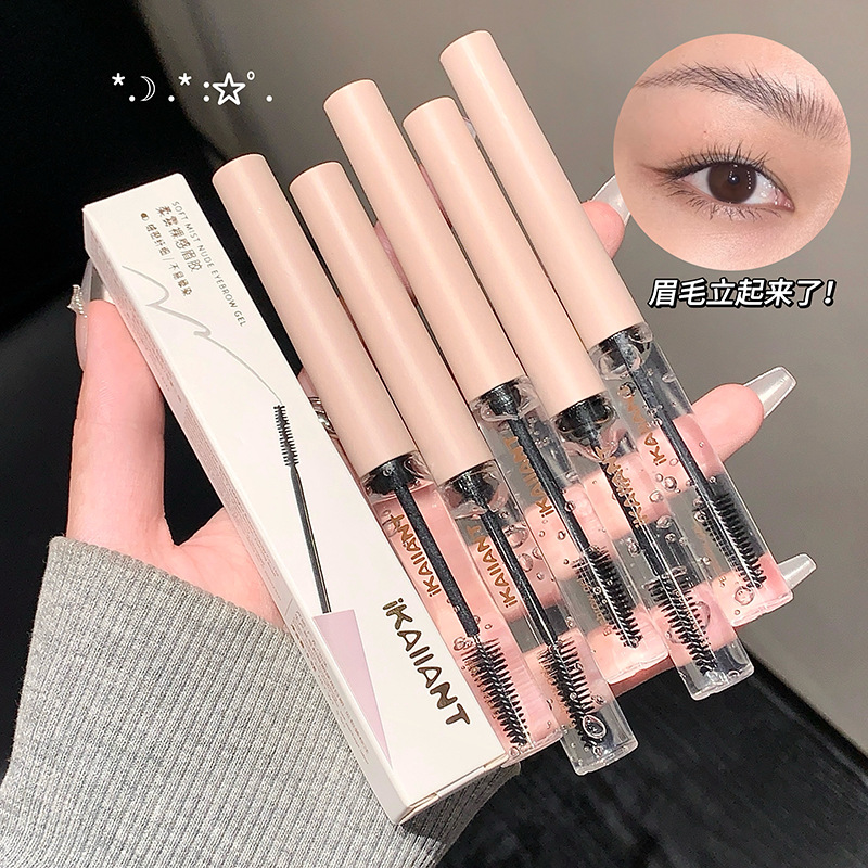 Kelandai niebla suave, cejas desnudas, raíces de pegamento, cejas salvajes distintas, impermeable de cejas tridimensional transparente europeo y americano, maquillaje transfronterizo image 1