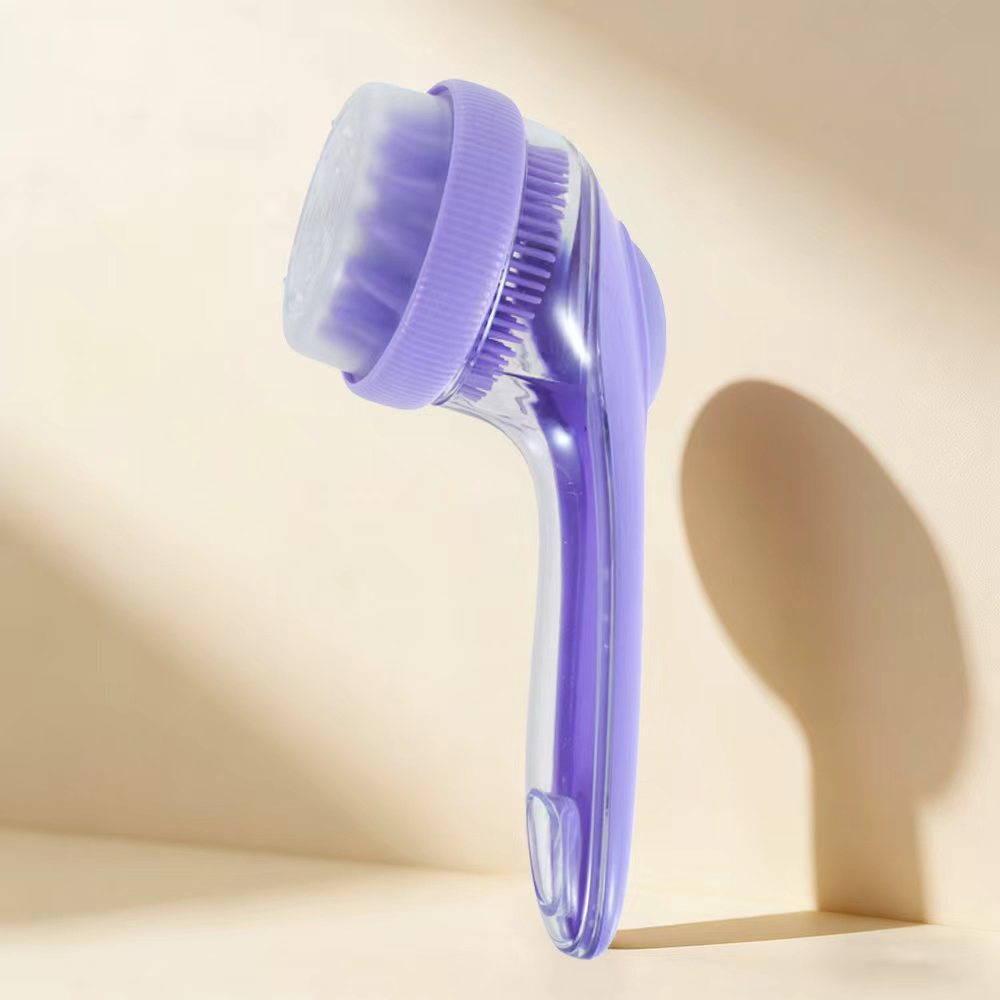 Cepillo Masajeador de Cabeza con Dispensador de Plástico para Baño