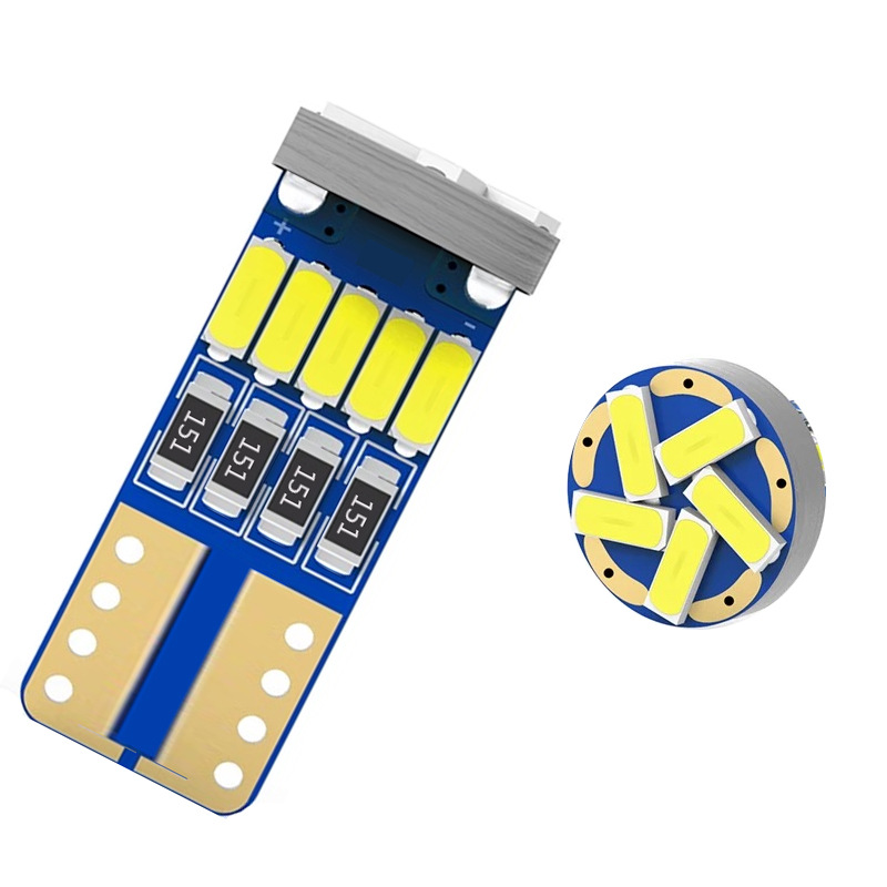 Cross-border exclusive highlight Car LED reading width light T10 4014 15SMD