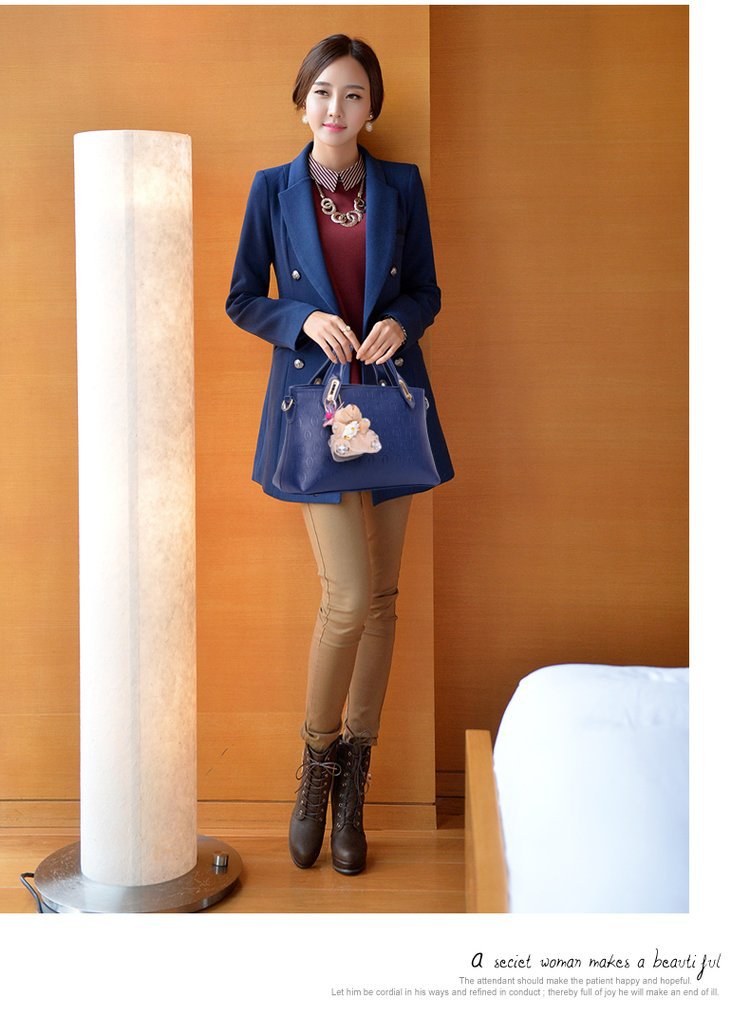 New Bear four-piece set, European and American trend women's single-shoulder bag, crossbody and hand-carry bag, cross-border one-piece delivery worldwide undefined